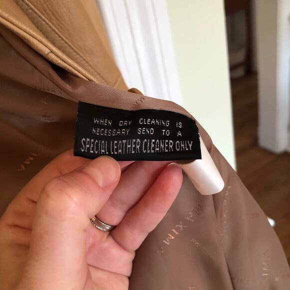 Vintage Wilson’s Leather Maxima Tan Leather Blazer - Picture 11 of 15